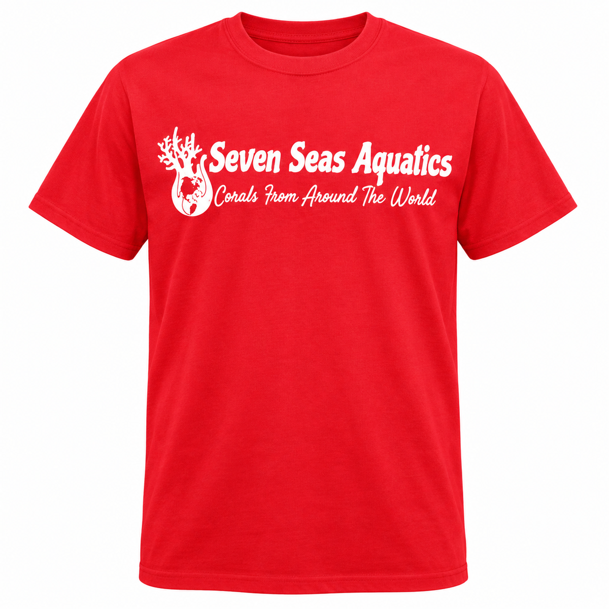 Seven Seas Aquatics Classic Logo T-Shirt in Red