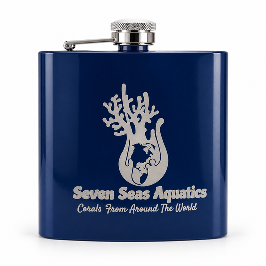 Seven Seas Aquatics Navy Blue Flask